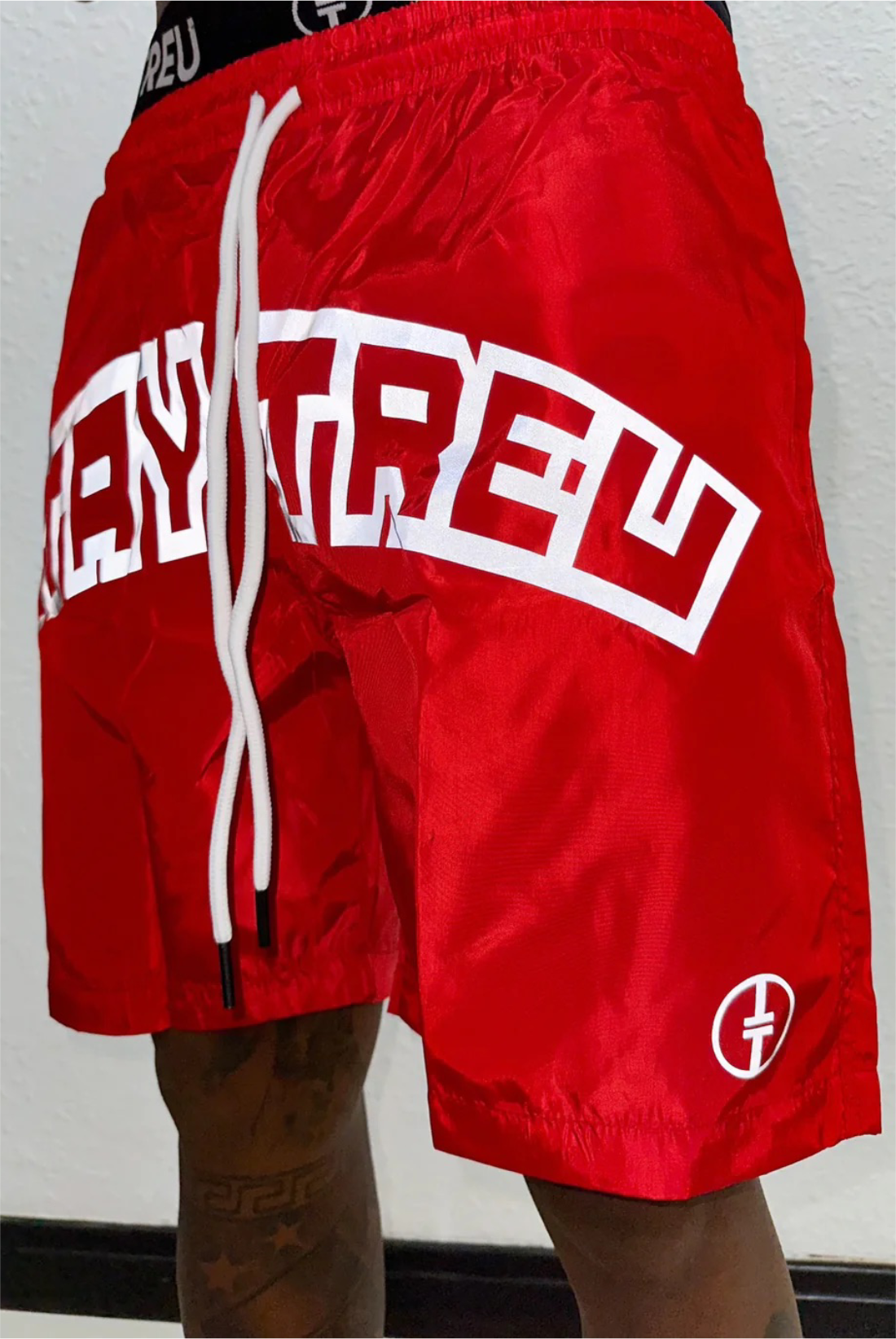 Treu Red Reflective Shorts