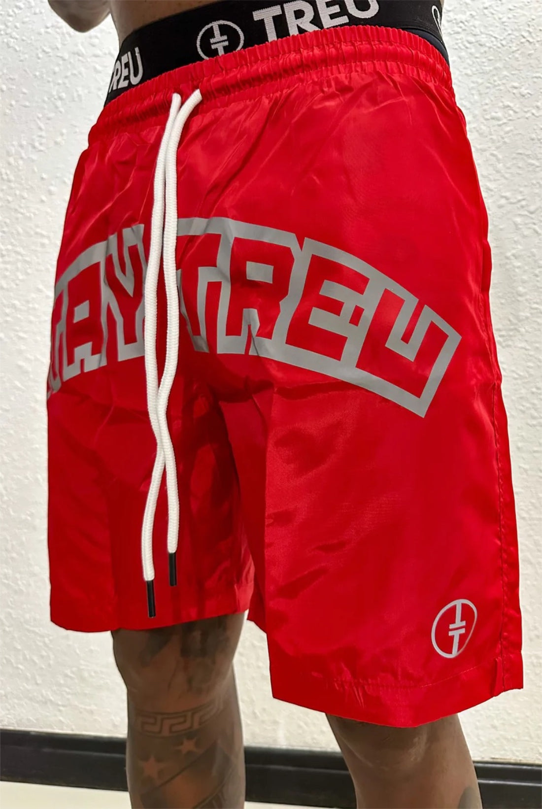 Treu Red Reflective Shorts