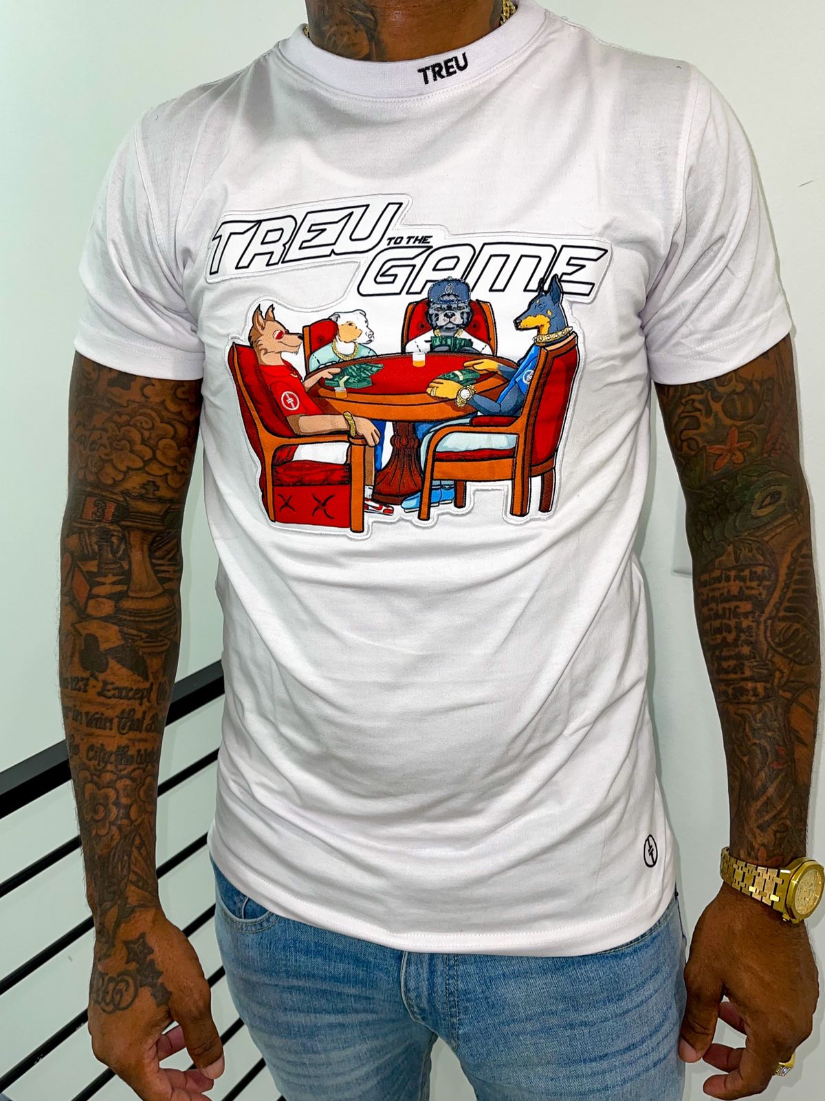 White Treu To THE GAME T-Shirt